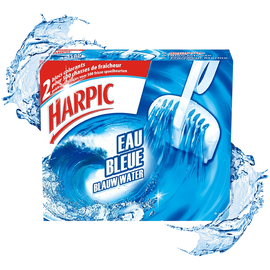 Bloc cuvette Eau Bleue HARPIC, 2 blocs