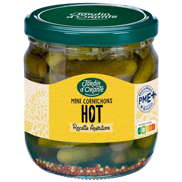 Cornichon hot LE JARDIN D'ORANTE, 185g