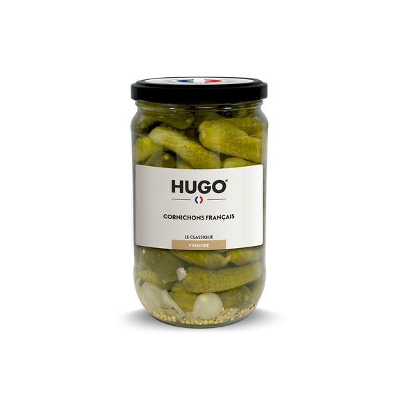 Cornichons français au vinaigre et échalote HUGO 72cl 360g
