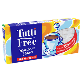 Sucre blanc en petits morceaux TUTTI-FREE, 290g