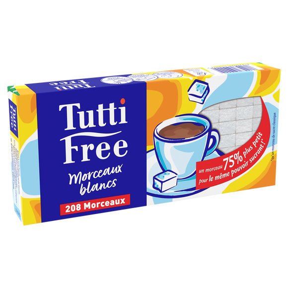 Sucre blanc en petits morceaux TUTTI-FREE, 290g