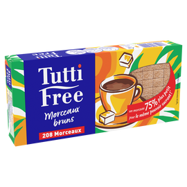 Sucre brun en petits morceaux TUTTI-FREE, 290g