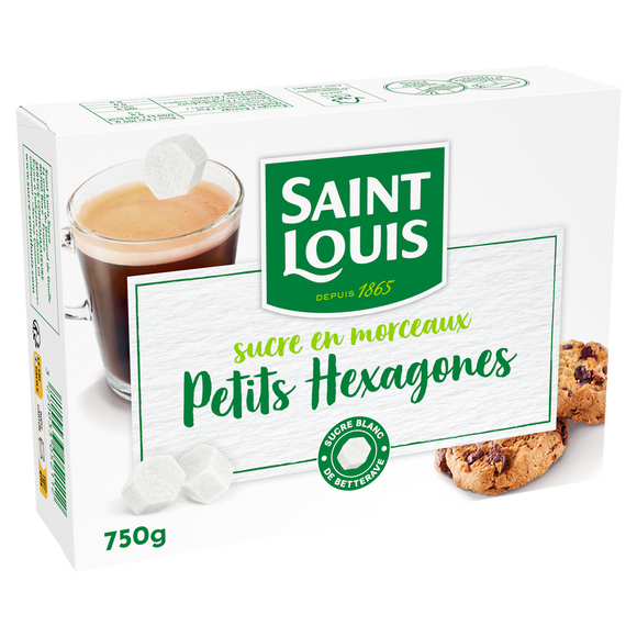 Petits hexagones sucre blanc SAINT LOUIS 750g