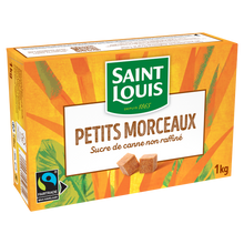 Sucre petits morceaux bruns non raffinés équitable SAINT LOUIS, 1kg