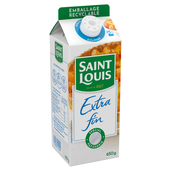 Sucre poudre extra fin SAINT LOUIS pack 650g