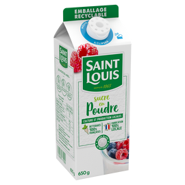 Sucre en poudre ST LOUIS pack 650g