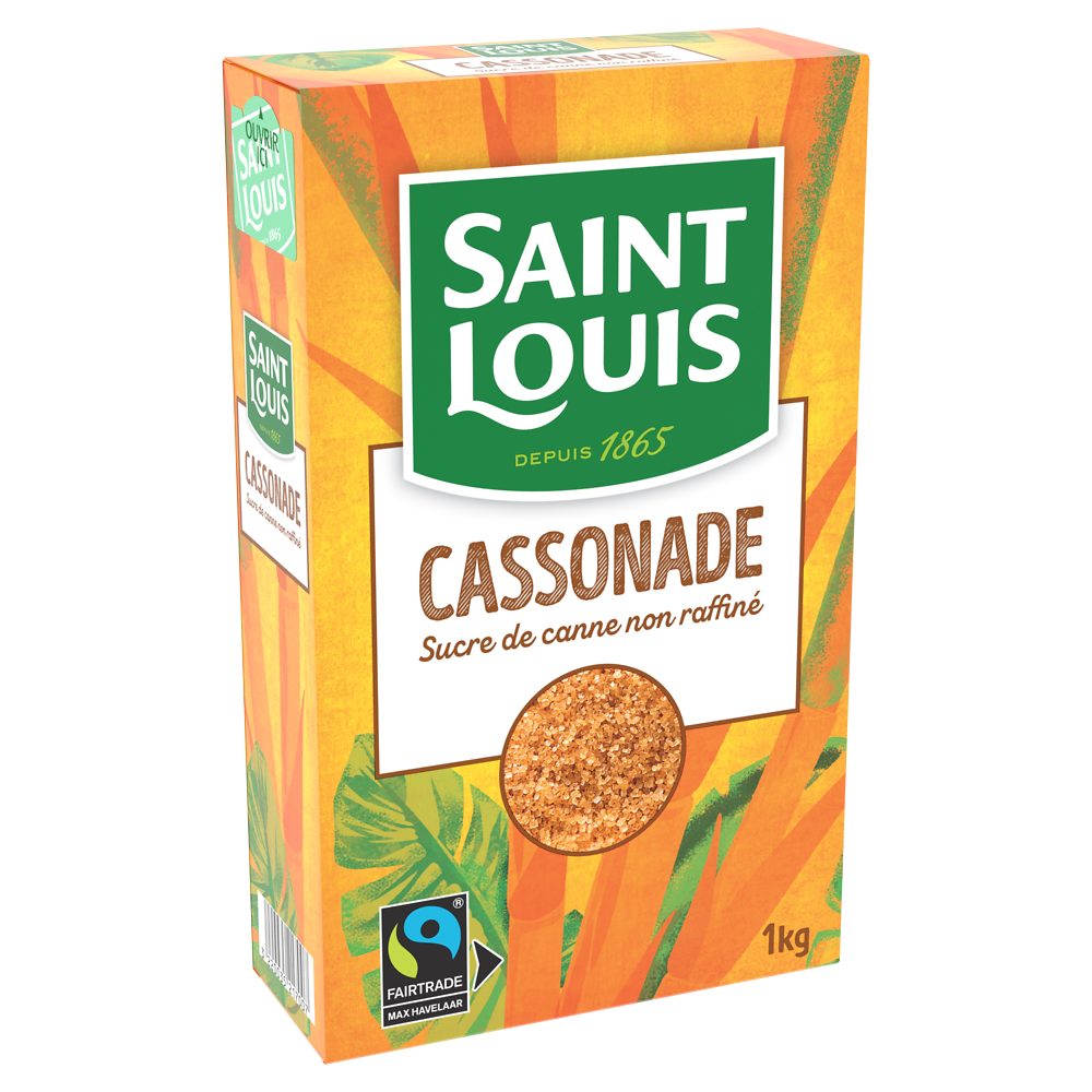 Sucre cassonade équitable SAINT LOUIS, étui bec verseur