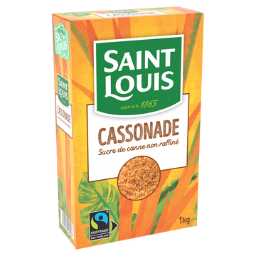 Sucre cassonade équitable SAINT LOUIS, étui bec verseur