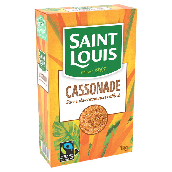 Sucre cassonade équitable SAINT LOUIS, étui bec verseur