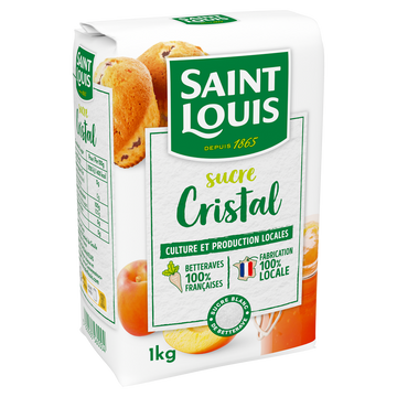 Sucre cristal ST LOUIS, paquet de 1kg