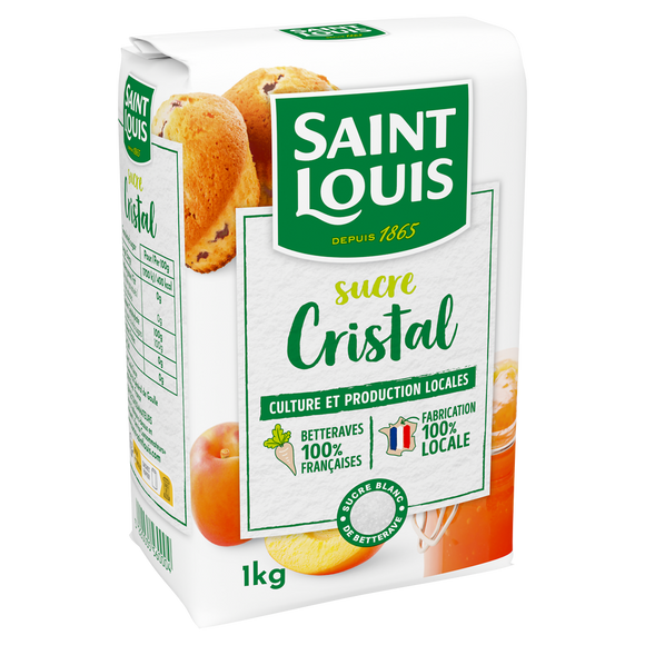 Sucre cristal ST LOUIS, paquet de 1kg