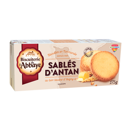Biscuits Sablés d'antan BISCUITERIE DE L'ABBAYE, étui de 175g
