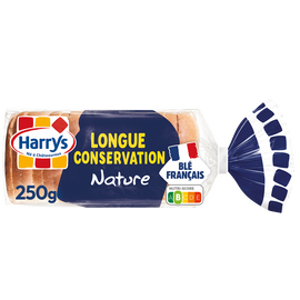 Pain de mie extra moelleux Nature longue conservation HARRYS - 250g