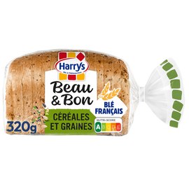 Pain de mie Beau & Bon Céréales et Graines sans additifs HARRYS - 320g