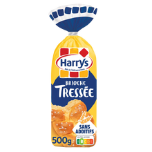 Brioche Tressée Nature au sucre perlé sans additifs HARRYS - 500g