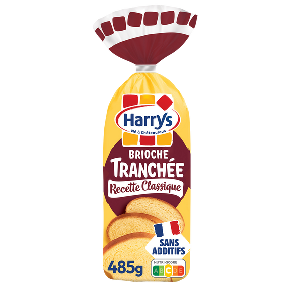 Brioche Tranchée recette classique Nature sans additifs HARRYS - 485g