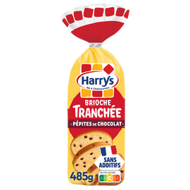 Brioche Tranchée pépites de chocolat sans additifs HARRYS - 485g