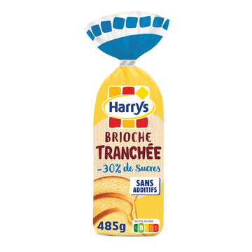 Brioche Tranchée allégée en sucre sans additifs HARRYS - 485g