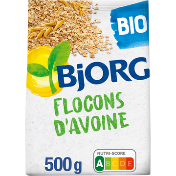 Céréales flocons d'avoine complète Bio BJORG - Sachet 500g