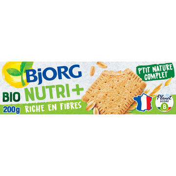 Biscuits le P'tit Nature complet Bio BJORG - Paquet 200g