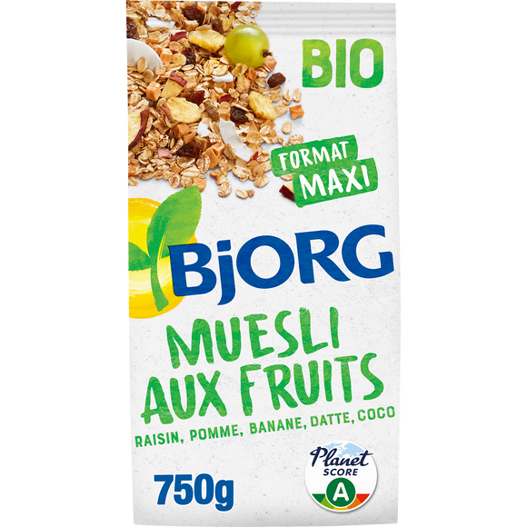 Céréales Muesli aux fruits bio BJORG - 750g