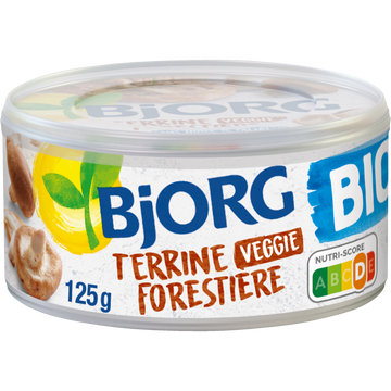 Terrine forestière bio recette végétale BJORG, 125g