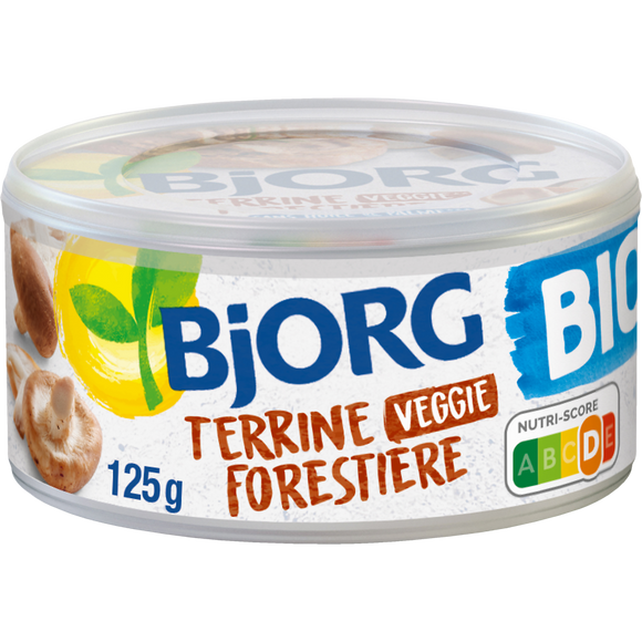 Terrine forestière bio recette végétale BJORG, 125g