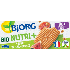 Goûter bio soja figue BJORG, 4x4 biscuits, 240g