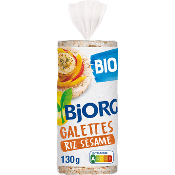 Galettes de riz Sésame BIO BJORG - Paquet de  130g