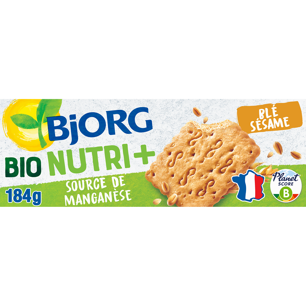 Biscuits Bio au sésame BJORG - Paquet 184g