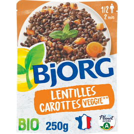 Lentilles et carottes bio BJORG, 250g