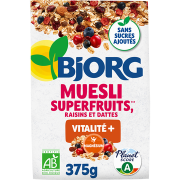 Céréales Muesli aux superfruits bio BJORG - 375g