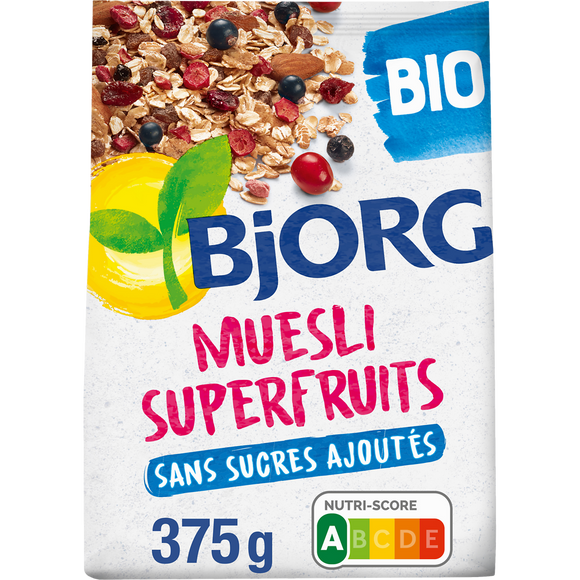 Muesli aux superfruits bio BJORG, 375g