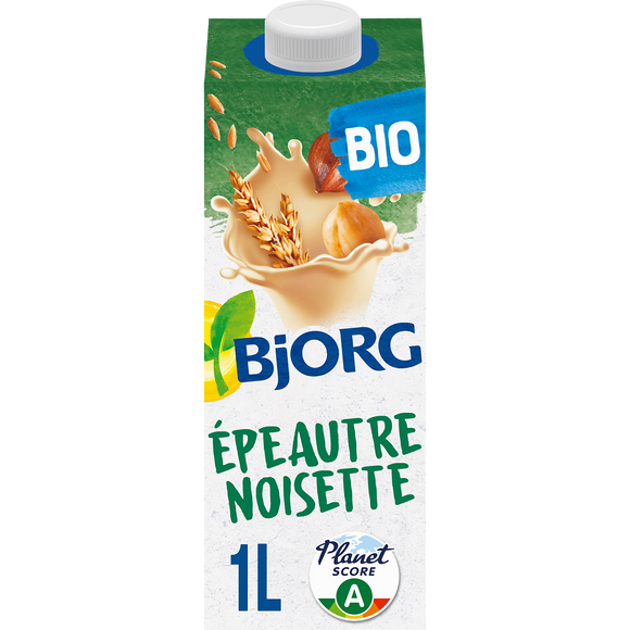 Boisson végétale Bio Epeautre Noisette BJORG - Brique 1L