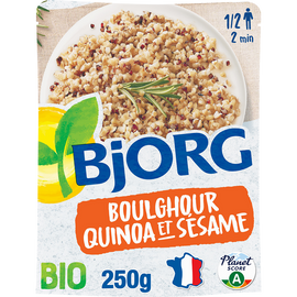 Boulgour au quinoa et au sésame bio BJORG, paquet de 250g