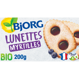 Biscuits Lunettes à la myrtille bio BJORG - Paquet 200g