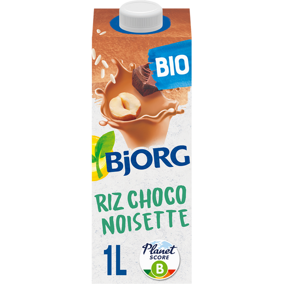 Boisson végétale Riz Choco Noisettes bio BJORG - brique 1l