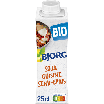 Soja cuisine semi épais bio BJORG, 25cl