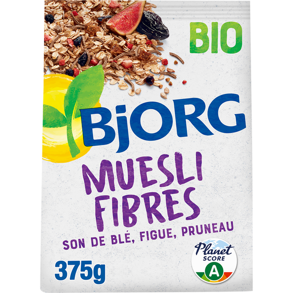 Muesli fibres son de blé bio BJORG, 375g