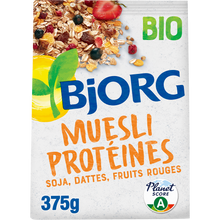 Céréales Muesli protéïnes soja dattes & fruits rouges bio BJORG - 375g