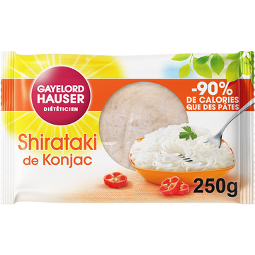 Shirataki de konjac sans rinçage GAYELORD HAUSER, paquet de 160g