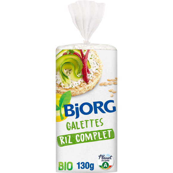 Galettes de riz complet BIO BJORG - Paquet de 130g