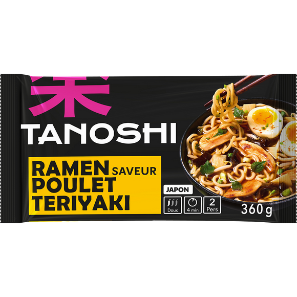 Ramen poulet teriyaki TANOSHI 360g