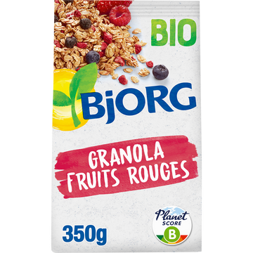 Céréales granola fruits rouges bio BJORG paquet 350g
