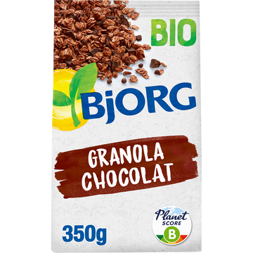 Céréales mélange de flocons d'avoine au cacao Bio BJORG, 350g