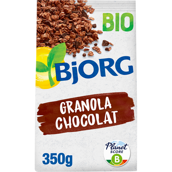 Céréales mélange de flocons d'avoine au cacao Bio BJORG, 350g