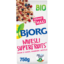 Müesli aux superfruits bio BJORG,750g