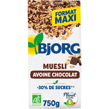 Céréales Muesli avoine chocolat bio 750g BJORG - 750g