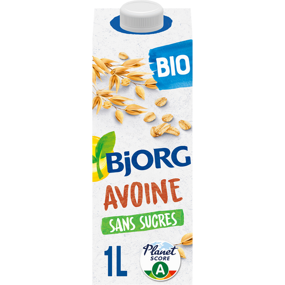 Boisson végétale avoine bio sans sucres BJORG - 1L