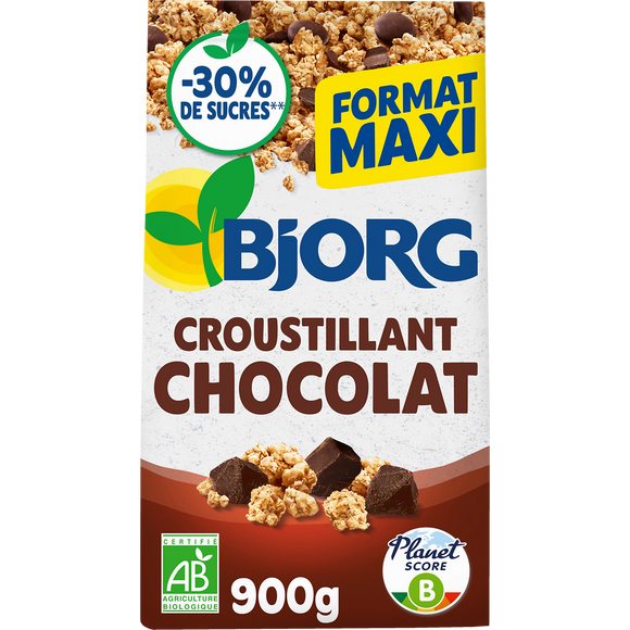 Céréales Croustillant chocolat noir bio BJORG - 900g